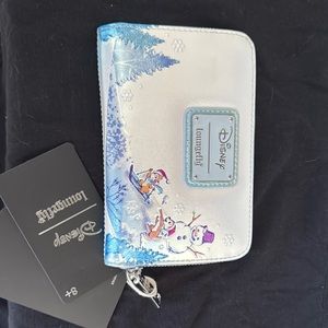 Loungefly Disney Winter Wonderland Wallet - Blue and White
